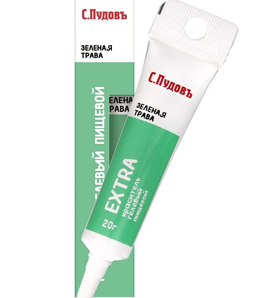 Пищевой краситель С.Пудовъ Зеленый 20г