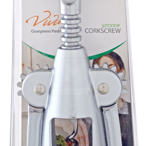Штопор Атрибут Вива хромированная сталь 23 см