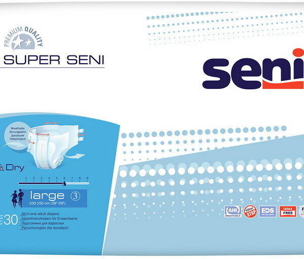 Подгузники Super Seni для взрослых размер large 30 шт 