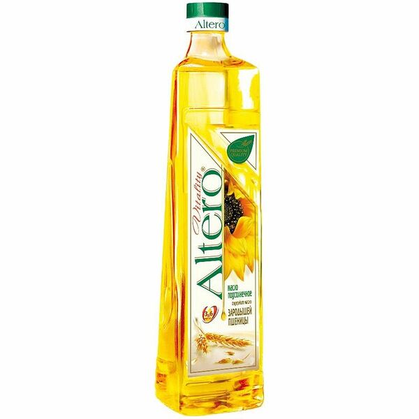 Масло подсолнечное Altero с зародышами пшеницы, 810мл