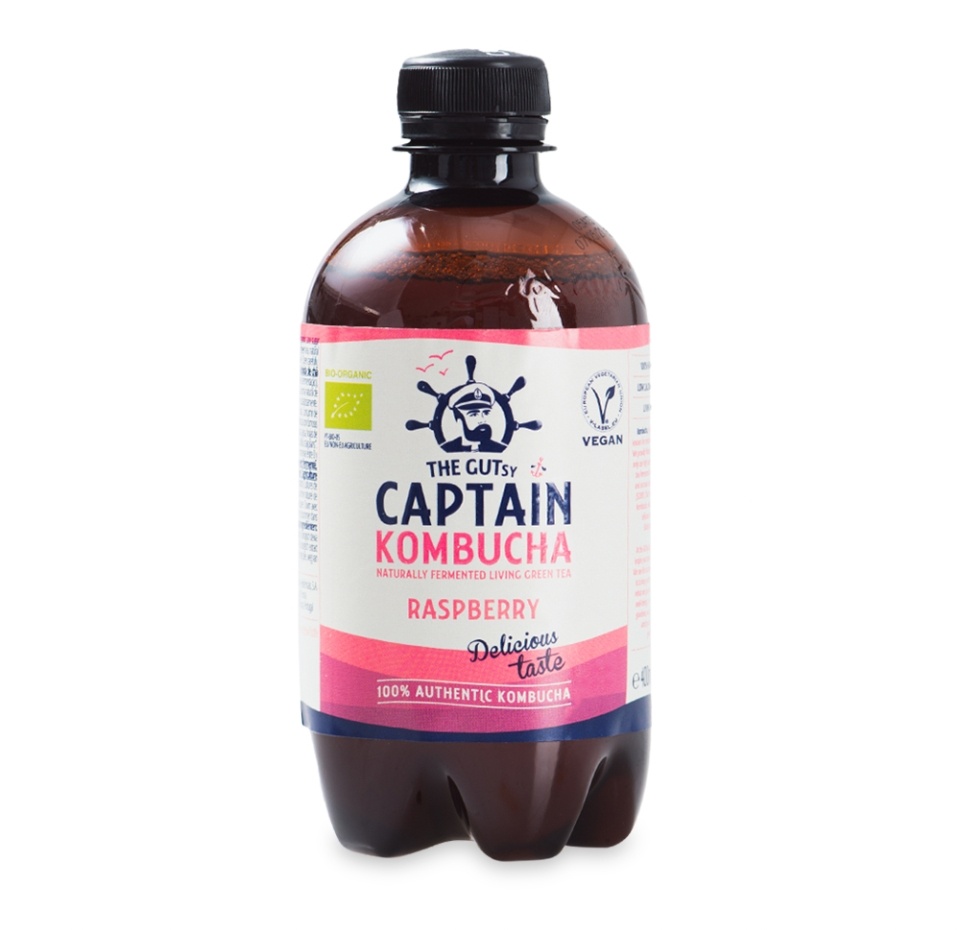 

Напиток Комбуча The GUTsy Captain Малина 0.4 л, Португалия