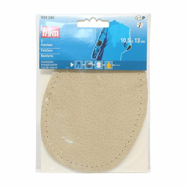 929280 Заплатки нубyк, пришивные, 10,5х13см, бежевый, Prym