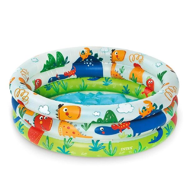 Бассейн надувной Intex Зверята на пляже Beach Buddies Pool 61x22см 1-3 года, Китай
