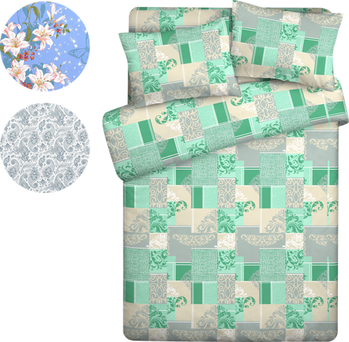 

Комплект постельного белья 2-спальный ОТЛИЧНАЯ ЦЕНА/365 ДНЕЙ 100% хлопок, дизайн в ассортименте, Арт. ОЦ-175-175-70/50