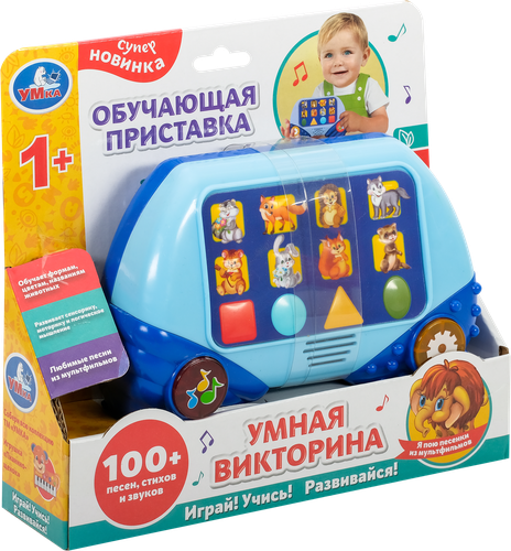 

Игрушка обучающая Умка Приставка умная викторина, песни, стихи, звуки, в ассортименте