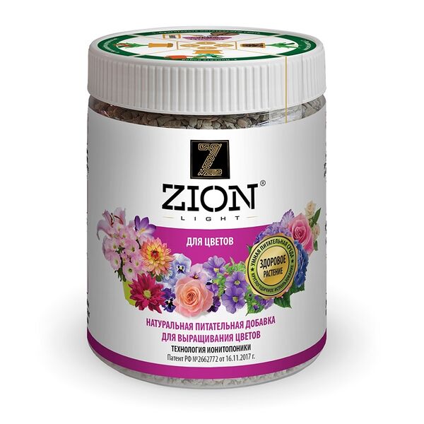 Питательная добавка Zion для цветов ионитный субстрат 450 г