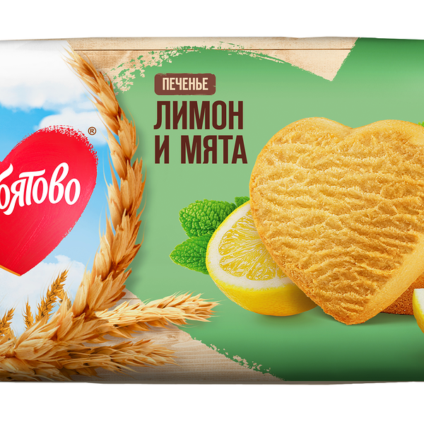 Печенье Любятово Сдобное Лимон и мята