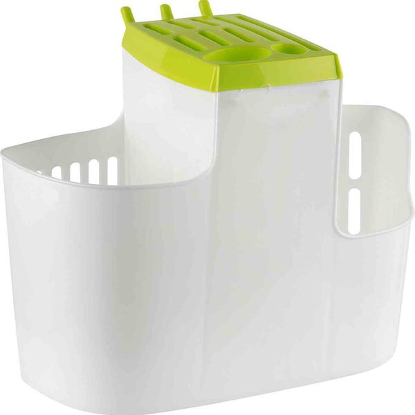 Органайзер для кухни Idea цвет: белый/салатовый, 19×25×14,5 см