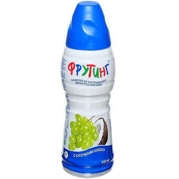 Напиток из виноградного сока Fruiting с кусочками кокоса 430мл