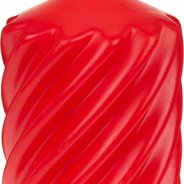 Свеча парафиновая столбик витой цвет: красный, 100×68 мм