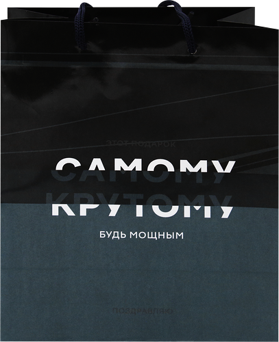 Пакет подарочный MESHU Самому крутому, 18х23х10см, ламинированный