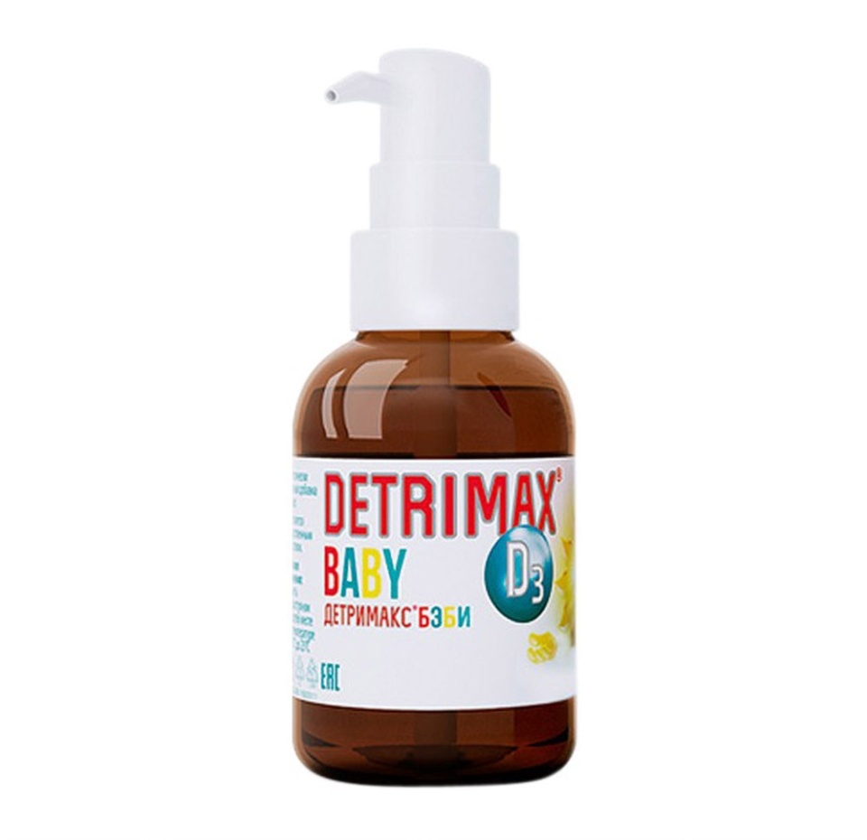 

Detrimax baby D3 капли 200 ME в 1 капле 30 мл