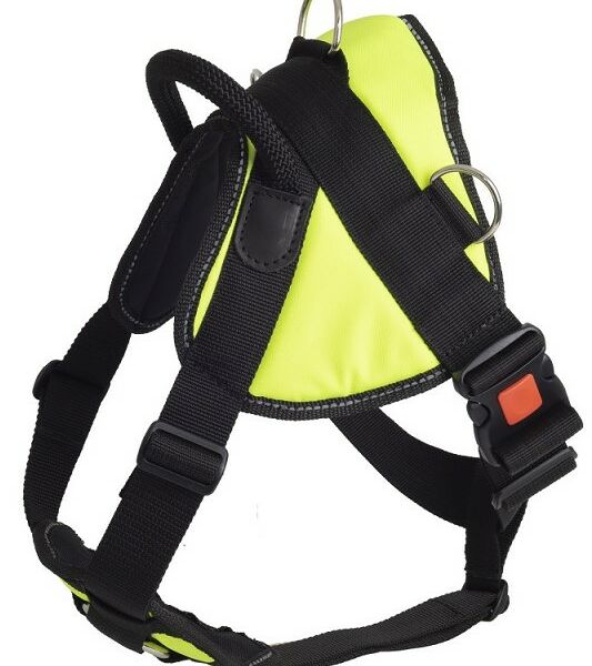 Каскад шлейка нейлоновая с грудью, фаст с блокировкой L, Лимонный