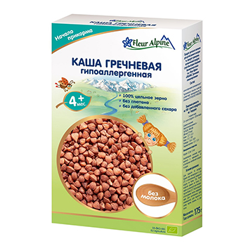 

Каша гречневая Fleur Alpine гипоаллергенная безмолочная с 4 месяцев, 175 г