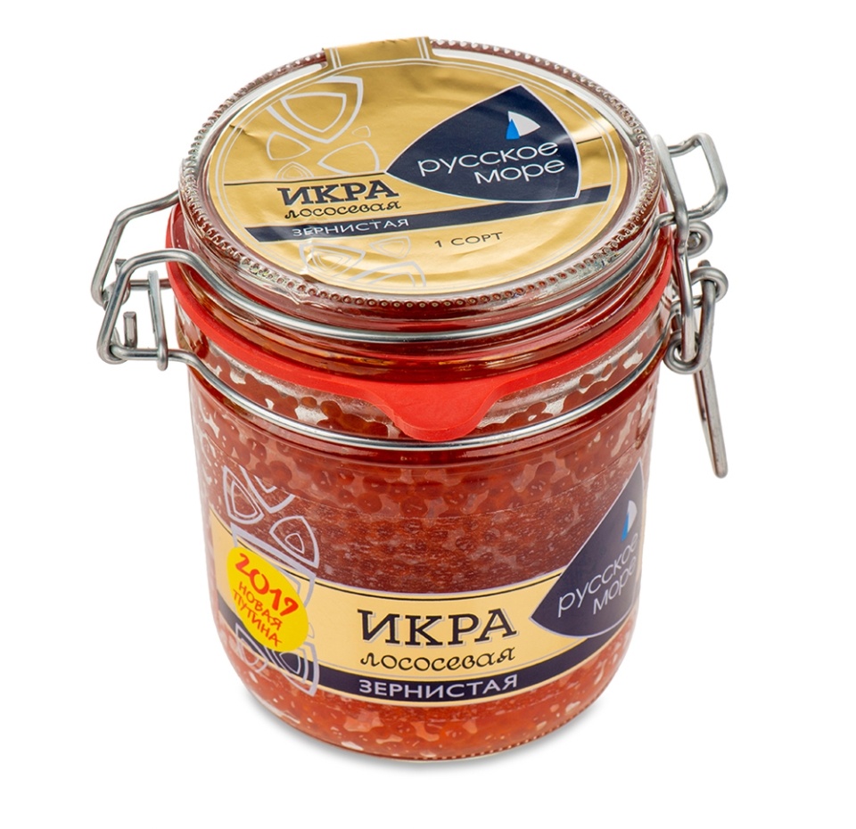 

Икра лососевая Русское море зернистая горбуши АО "Русское море" 500г стекло Россия