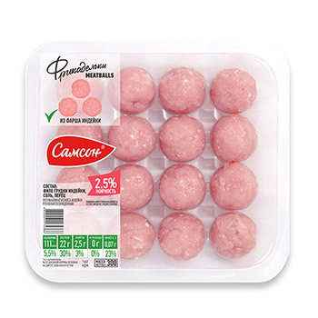 

Фрикадельки Самсон из фарша индейки 300 г