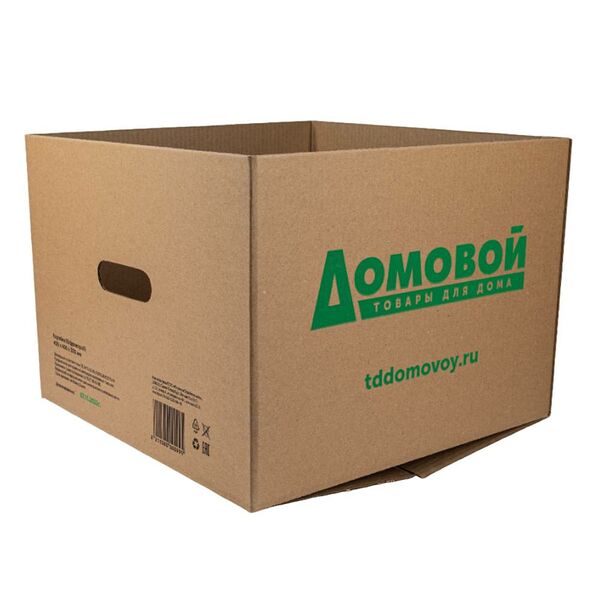 Коробка из гофрокартона Домовой, 40x40x30 см