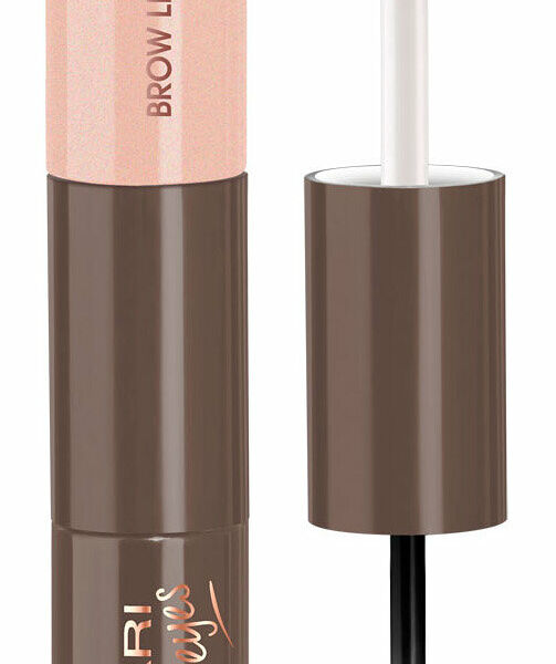 NAJ OLEARI All-Day Ink Brow 2 в 1 Лайнер для бровей и хайлайтер, (2,8 мл+3,1 мл), 02