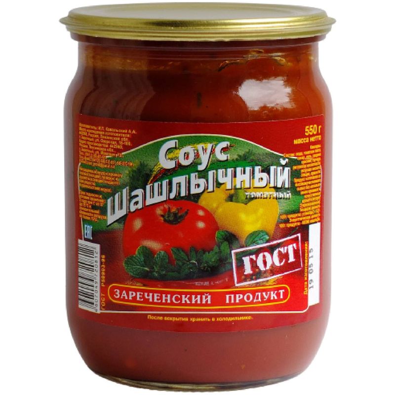 

Соус томатный Зареченский продукт Шашлычный