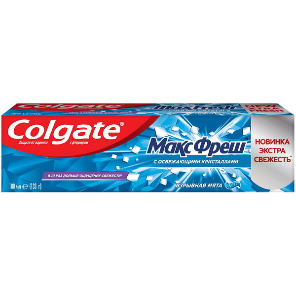 Паста зубная COLGATE Max Fresh Cool Mint/ взрывная мята, 100 мл