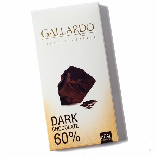 Шоколад горький Gallardo 60% 80 г