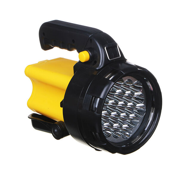 Ермак фонарь-прожектор, 19led, 2000мач, 220в, 12/24в, 20,5x12x17см, пластик, акрил