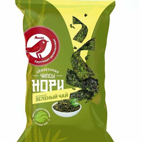 Морская капуста АШАН Красная птица с зеленым чаем