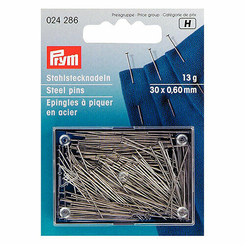 024286 Булавки (сталь) №6 тонкие (13 гр) 0,60*30мм Prym