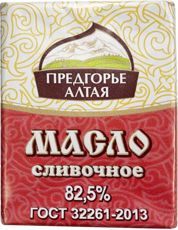 

Масло Предгорье Алтая сливочное 82.5% 180 г
