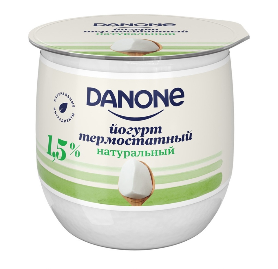 

Йогурт термостатный Danone густой 1.5% 160 г