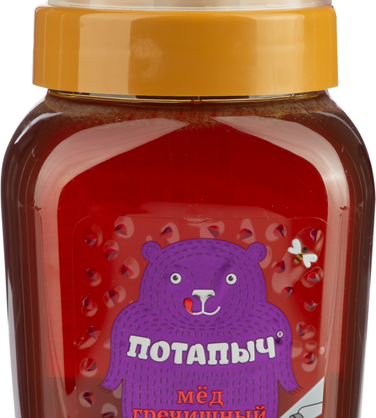 Мeд натуральный Потапыч Гречишный с дозатором