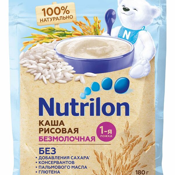 Каша рисовая безмолочная Nutrilon, с 4 месяцев