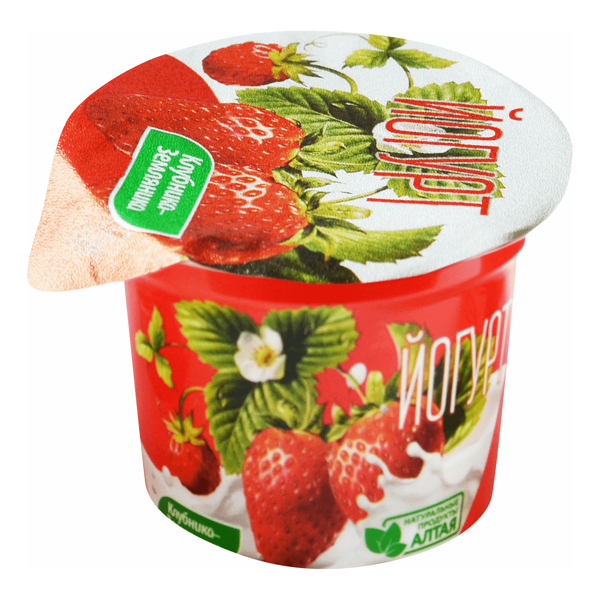 Йогурт Белый Замок с клубникой и земляникой 4 % 