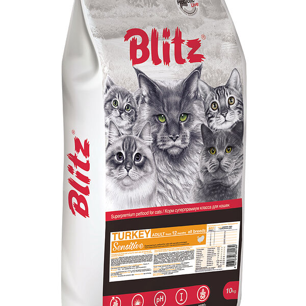 Blitz Adult Cats для взрослых кошек Индейка