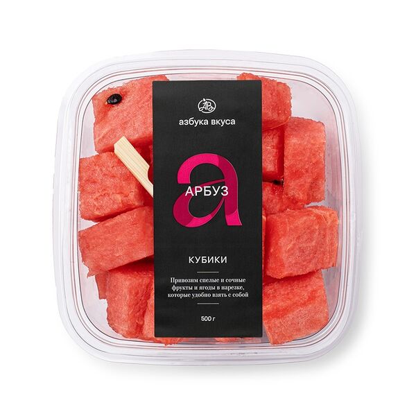 Арбуз Кубики нарезанные Fresco, 500г