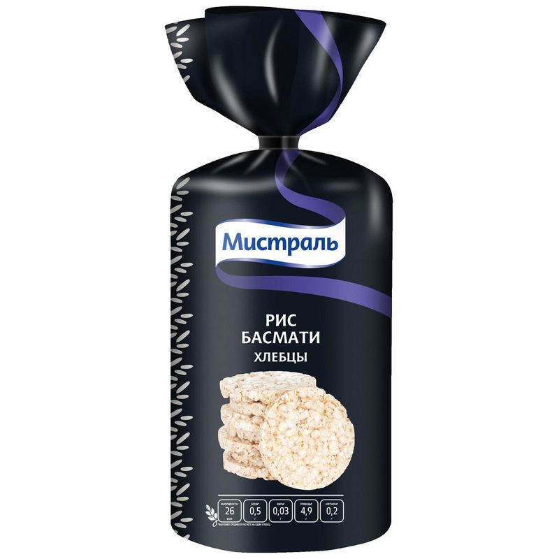 

Хлебцы Мистраль Рис Басмати 100 г