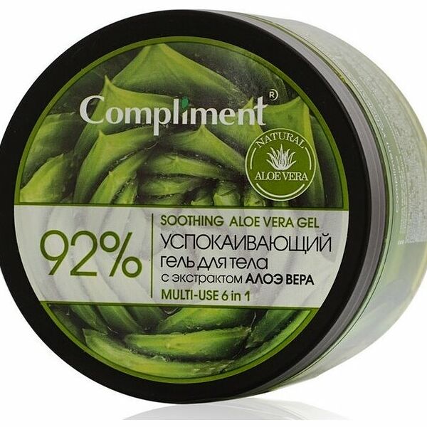 Гель для тела Compliment с экстрактом алоэ вера 92%, 6 в 1 успокаивающий