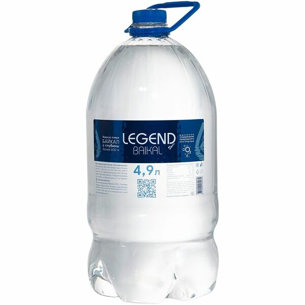 Вода Legend of Baikal питьевая негазированная 4.9л