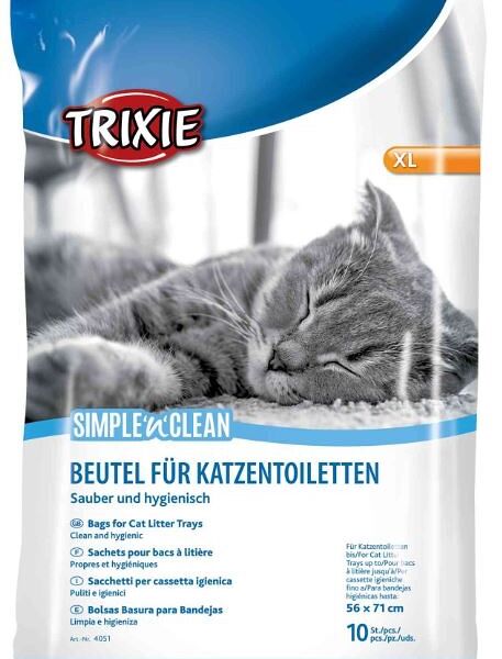 TRIXIE Пакеты для кошачьего туалета уборочные размер XL 10шт. 56x71см