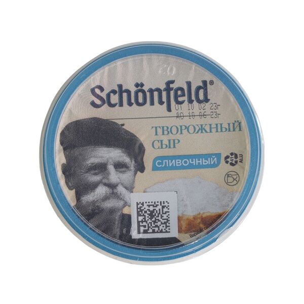 Сыр творожный сливочный Schonfeld 65%