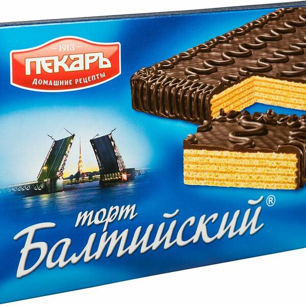 Торт Пекарь Балтийский вафельный, 320г