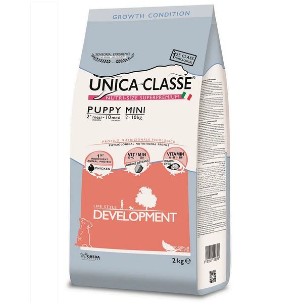 Корм UNICA сухой для щенков мелких пород с курицей