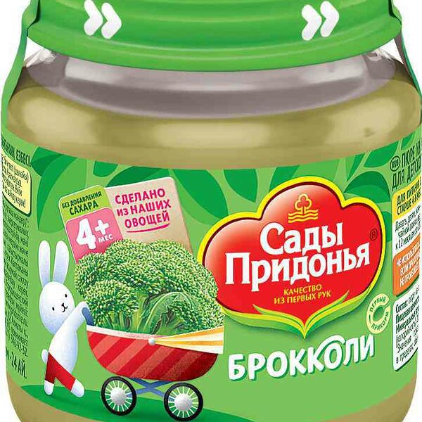 Пюре овощное Сады Придонья Брокколи с 4 месяцев