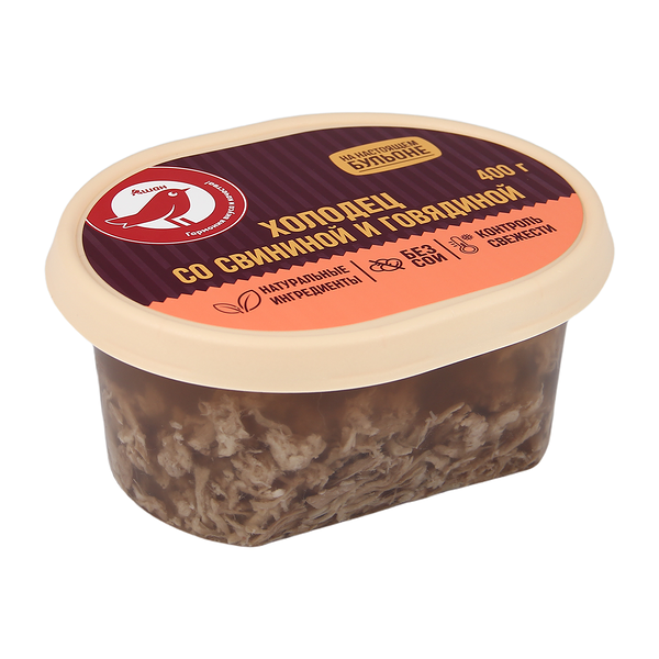 Холодец Ашан Красная птица из свинины и говядины