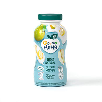 Йогурт Фрутоняня Яблоко и банан 2.5% с 8 месяцев