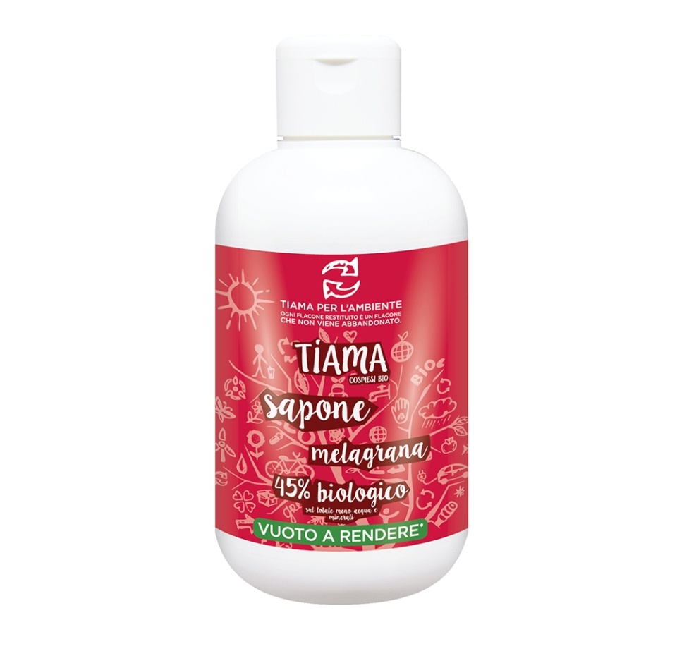 

Мыло жидкое TIAMABIO LIQUID SOAP POMEGRANATE с ароматом граната, Италия