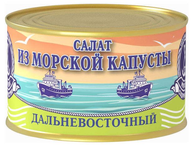 

Салат из морской капусты дальневосточный Морское содружество 220 г
