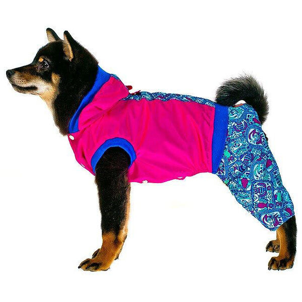 Комбинезон для собак Фортуна M розовый