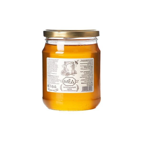 Мёд натуральный цветочный липовый дальневосточный