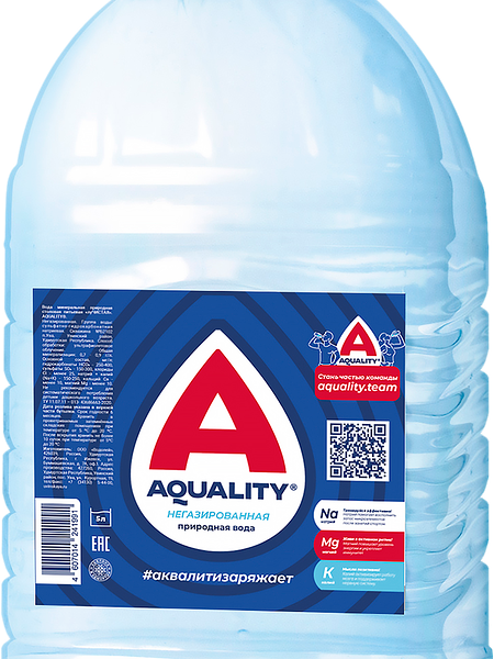 Вода Aquality Лучистая природная питьевая негазированная